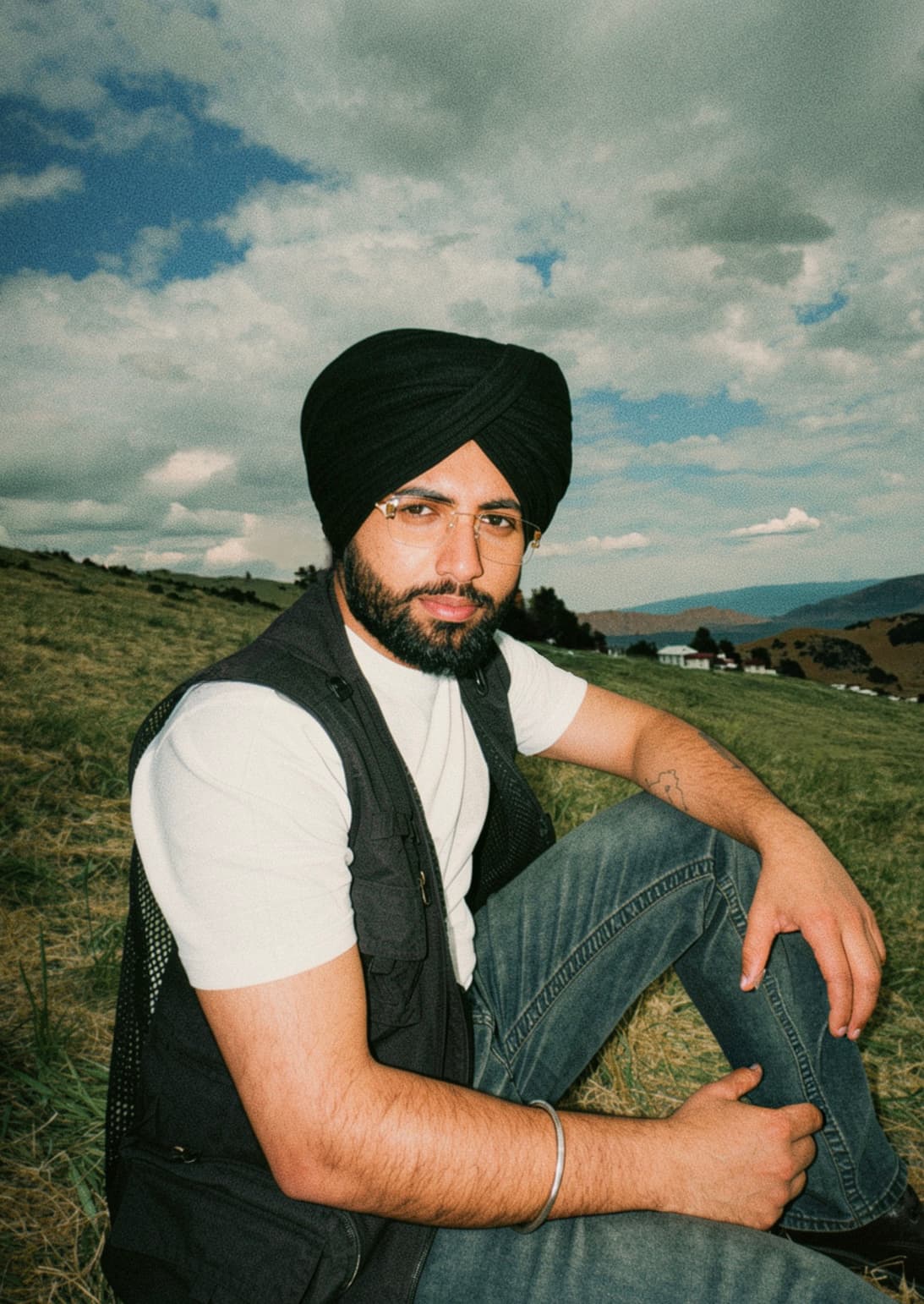 Kirat Sandhu holding a cinema camera rig